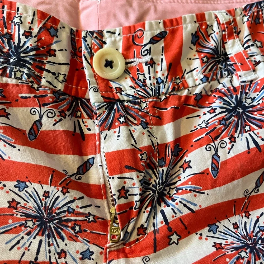 Lilly Pulitzer she’s a firecracker Callahan shorts size 10 glow in the dark!🤩🦄 - Picture 4 of 5